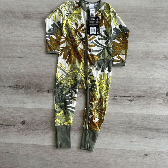 Bonds‎ Wondersuit Fans of Fern Green/Brown Size 3 New With Tags - Picture 2 of 4